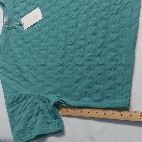 a new Day Women's Pink Short Sleeve Quilted Boxy T-Shirt Size L - Picture 4 of 8